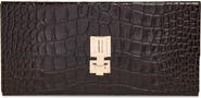 TOM FORD Croc Embossed Patent Leather East/West Box Clutch