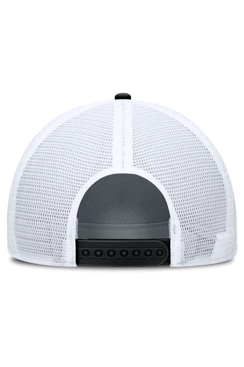 Men's Nike Black/White West Virginia Mountaineers Built on Bravery Rise Trucker Adjustable Hat, Alternate, color, Black