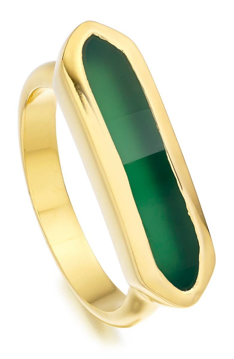 Monica Vinader Baja Stone Ring, Alternate, color, Yellow Gold