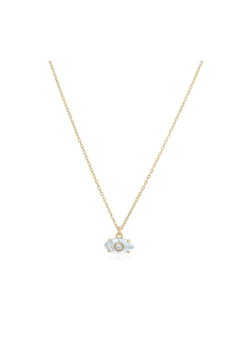 Mother of Pearl Evil Eye Necklace, Main, color, Mother of Pearl