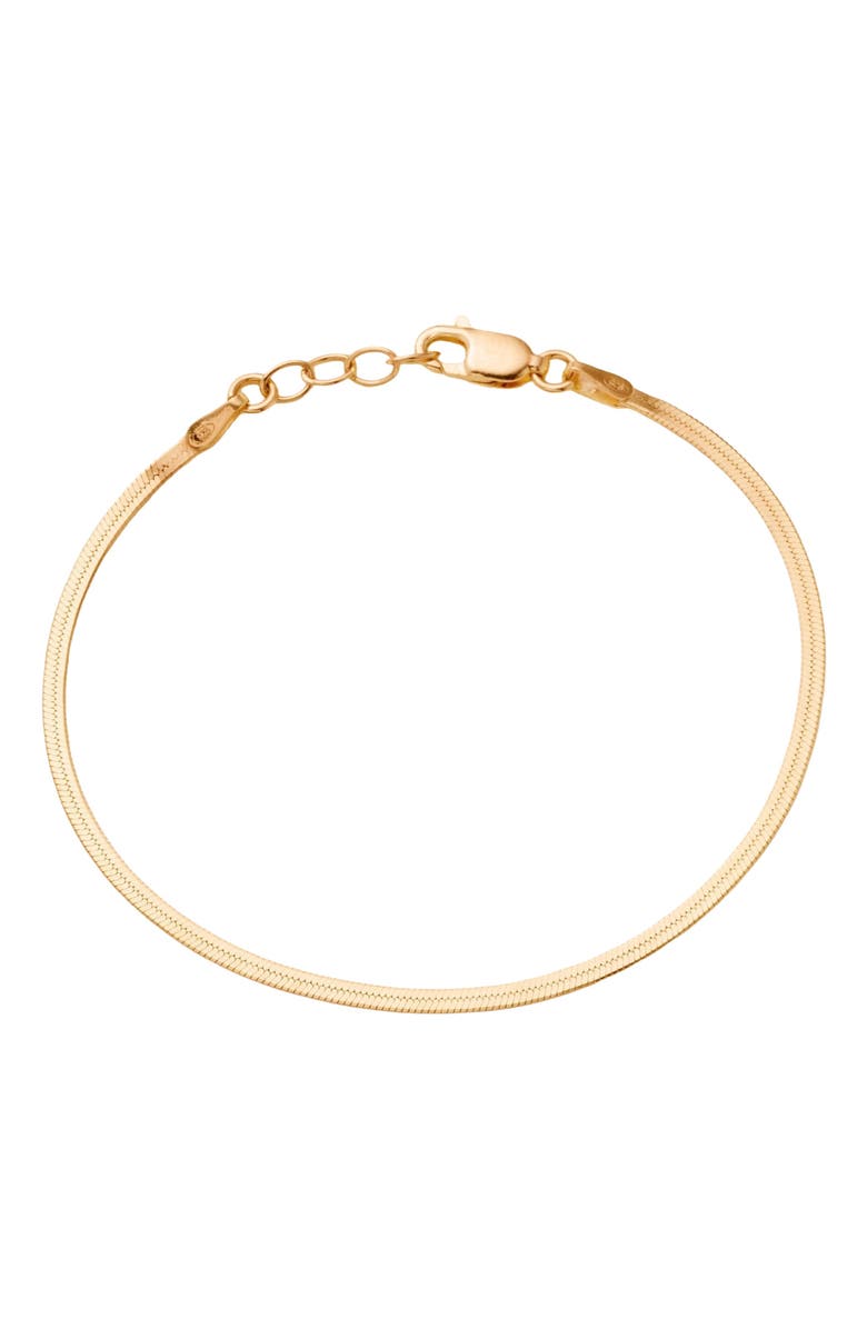 MADE BY MARY Thin Hera Chain Bracelet - 1.9mm, Alternate, color, Silver