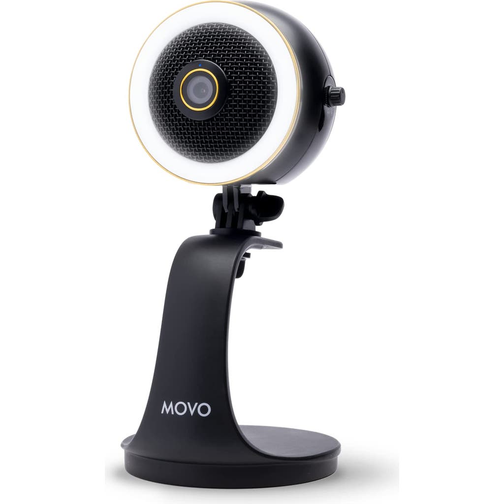 MOVO WebMic HD Pro - All-in-One Streaming Webcam, Microphone and LED Ring Light in Black at Nordstrom