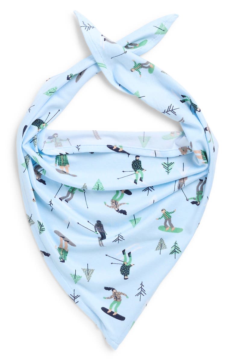 Pillow Talk Matching Family Ski Print Pet Bandana, Main, color,