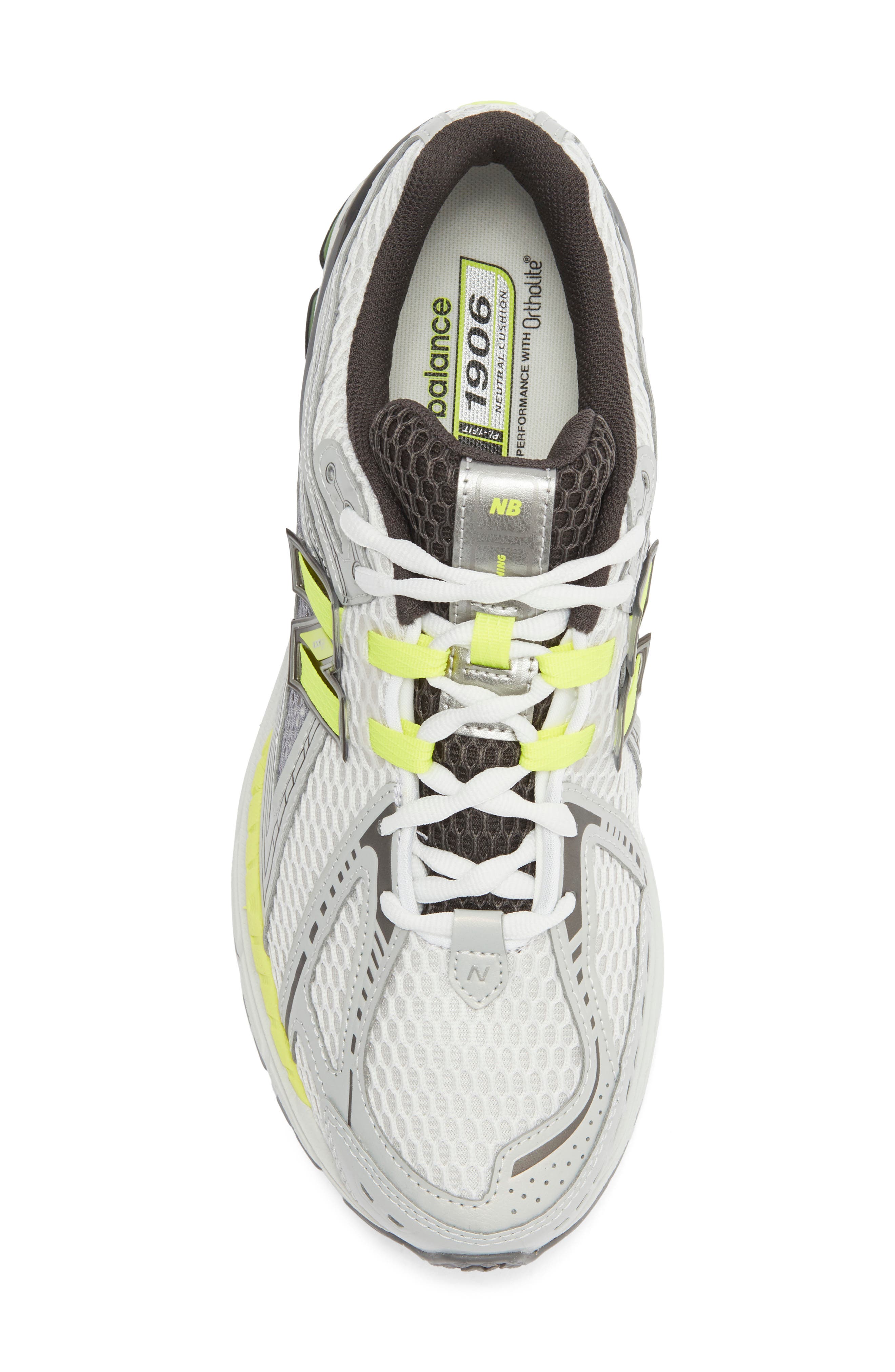 New Balance Gender Inclusive 1906R Running Shoe, Alternate, color, Silver Met/ Alkaline Green