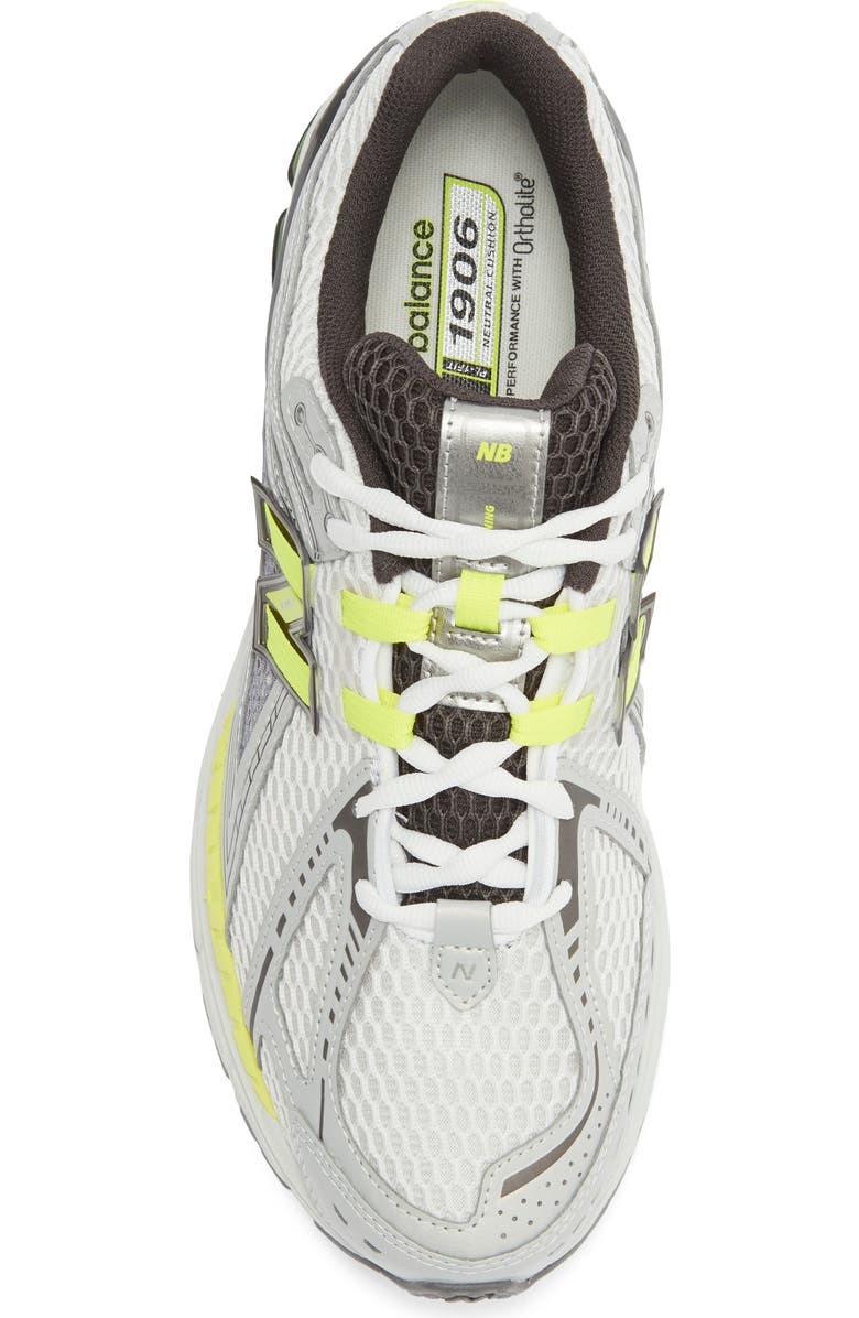 New Balance Gender Inclusive 1906R Running Shoe, Alternate, color, Silver Met/ Alkaline Green