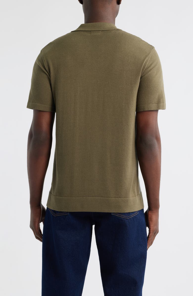 Rails Silas Knit Camp Shirt, Alternate, color, Olive Khaki Stripe