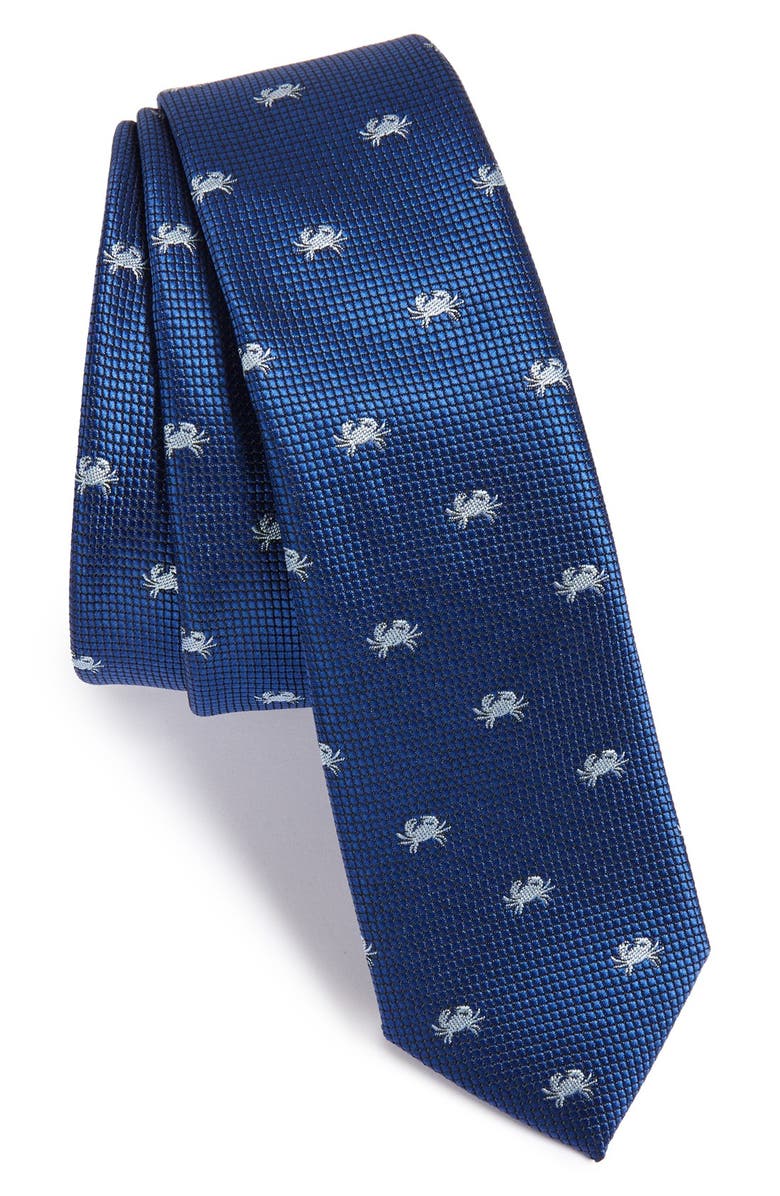 Topman 'Curtis Crab' Print Tie, Main, color, 