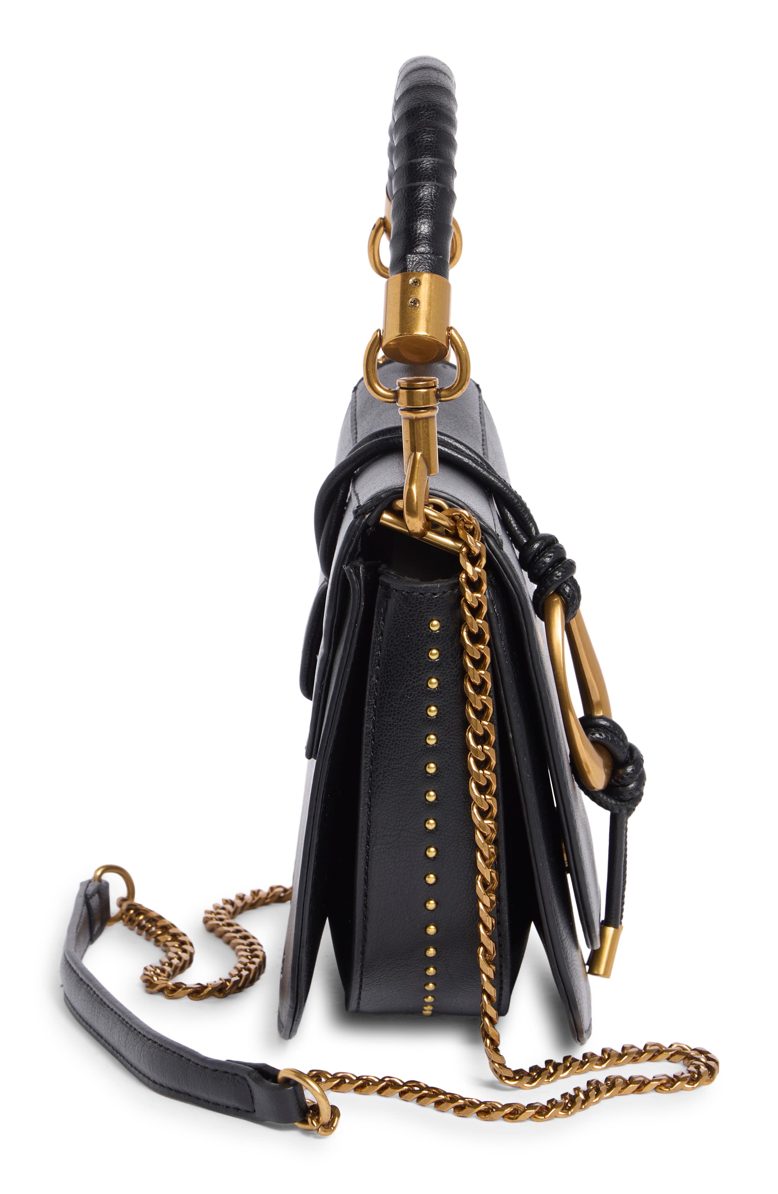 Bash Faux Leather Saddle Bag, Alternate, color, BLACK ELEPHANT PEBBLE