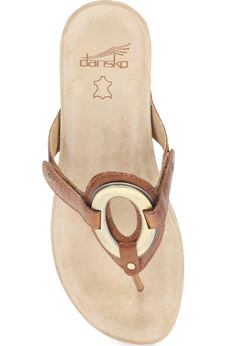Dansko Rosalia Flip Flop, Alternate, color, Toffee