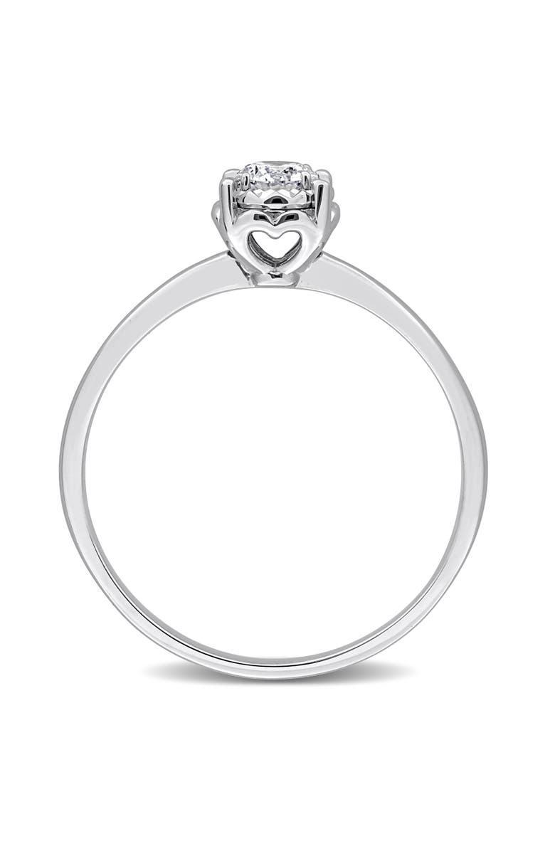 Julianna B. 1/5 ctw Lab-Grown Diamond Solitaire Ring 18k, Alternate, color, White Gold