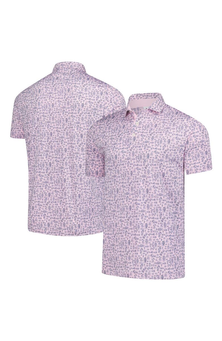 PUMA Men's Puma Pink Arnold Palmer MATTR Sketch Polo, Main, color, Pink