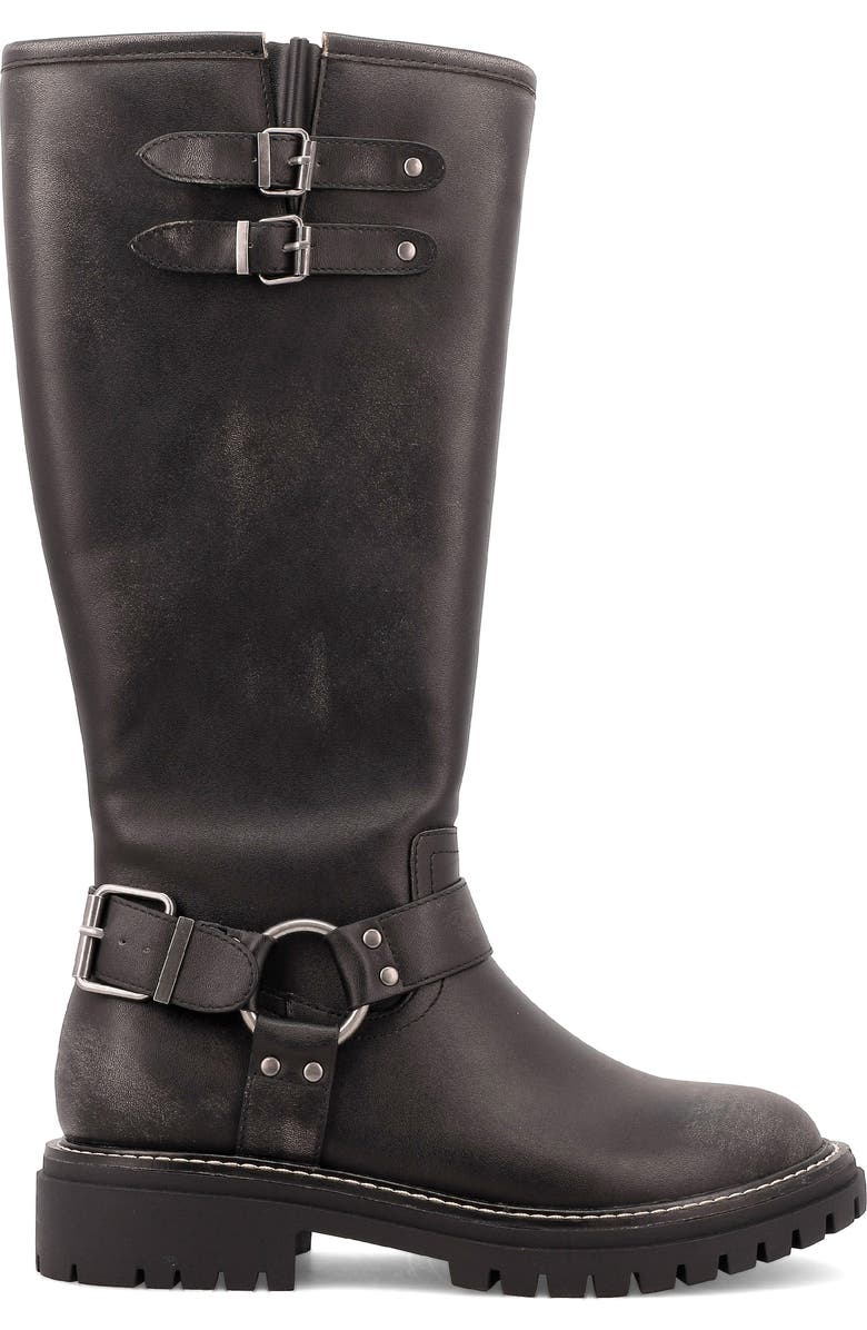 MIA Franco Knee High Moto Boot, Alternate, color, Black