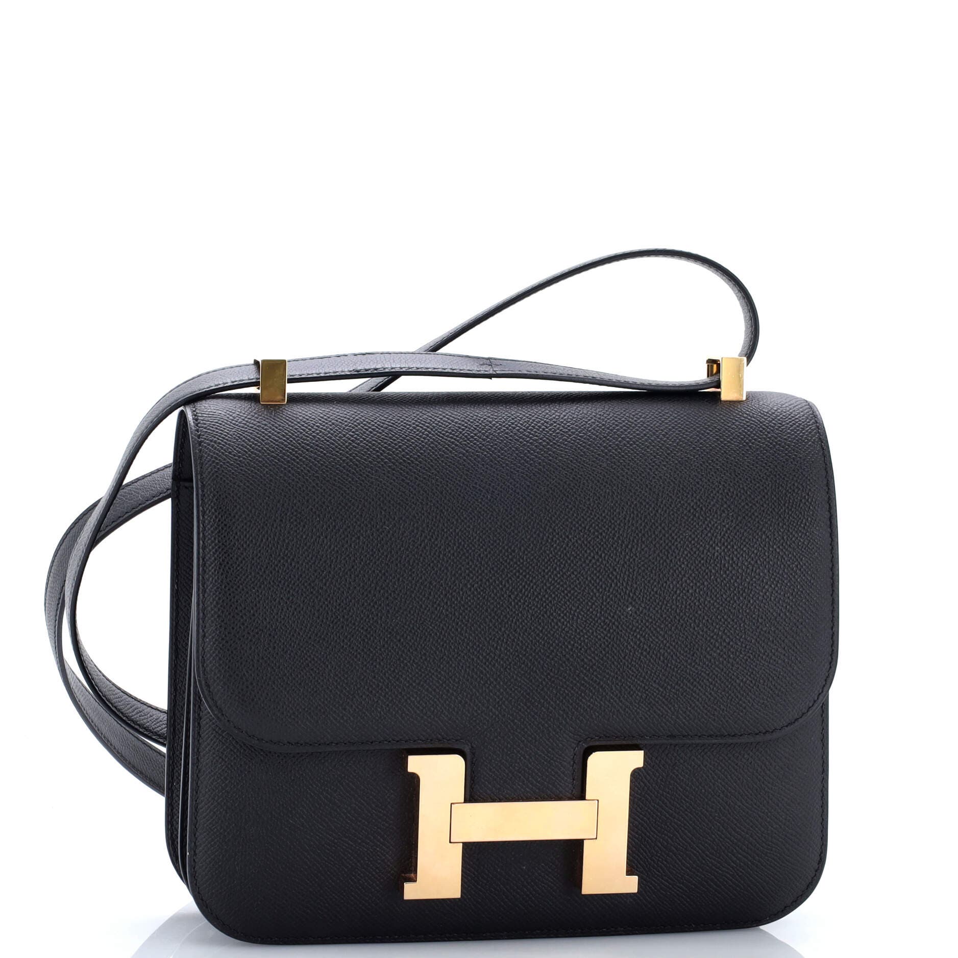 Pre-Owned Hermes Constance Bag Epsom 24, Alternate, color, Noir