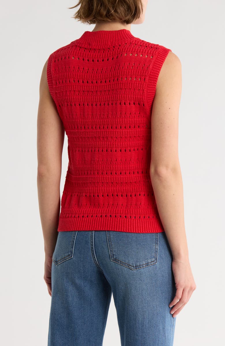 Sanctuary Cotton Sweater Vest, Alternate, color, Bittersweet Red