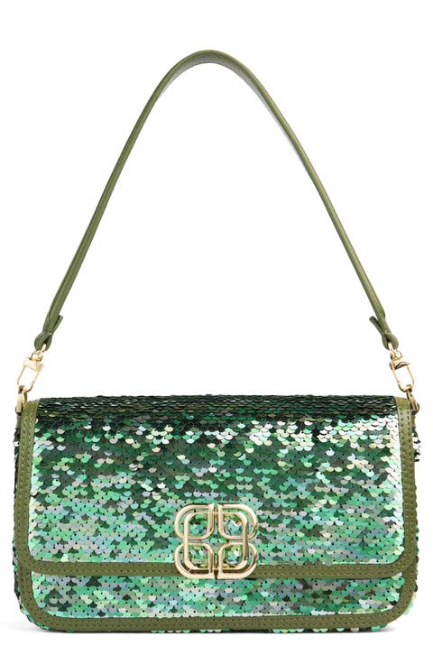 Zoe Sequin Shoulder Bag