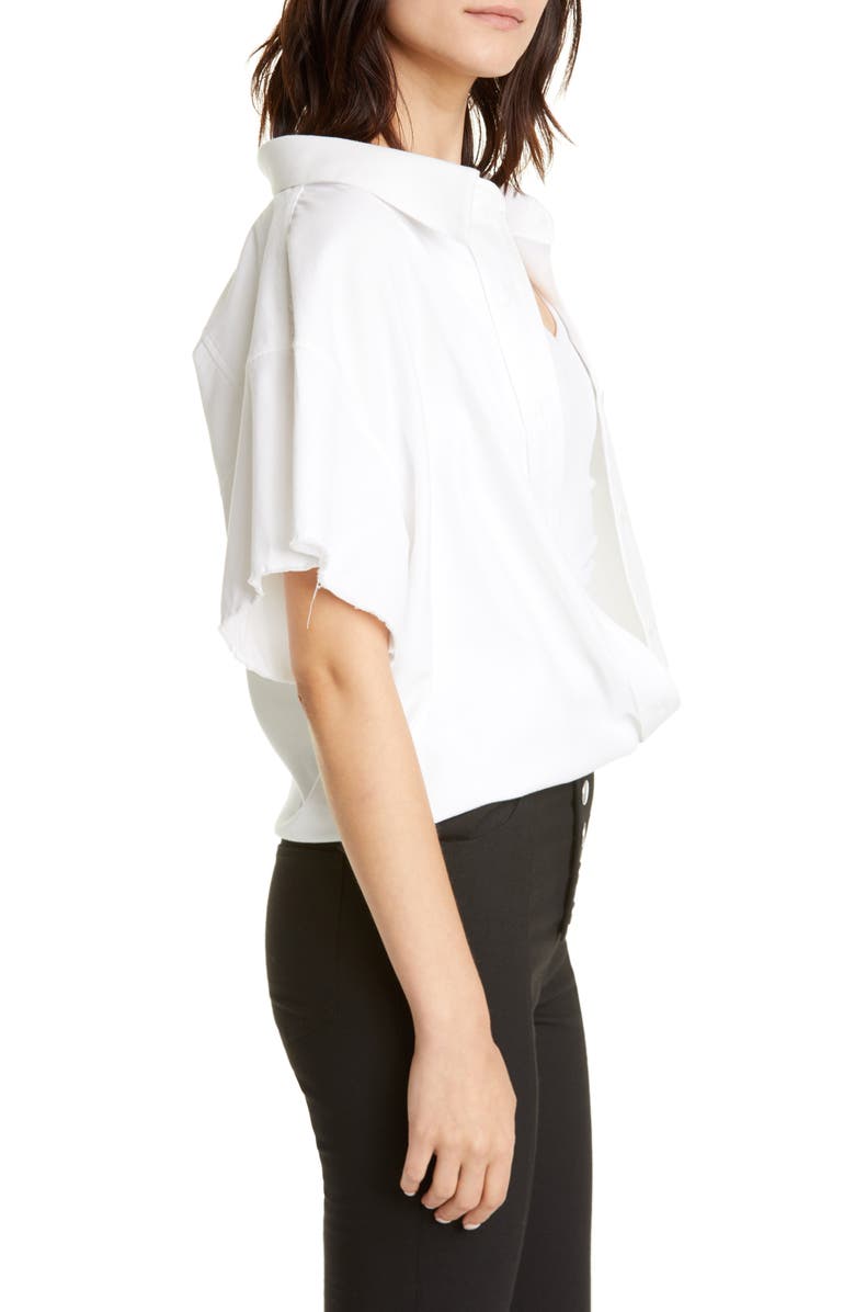 Alexander Wang Tucked Hem Shirt, Alternate, color, 
