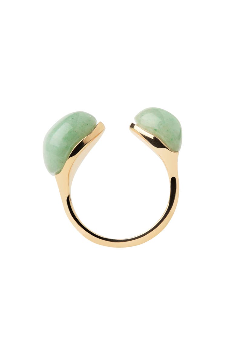 Gravity Stone Ring, Main, color, Green Aventurine