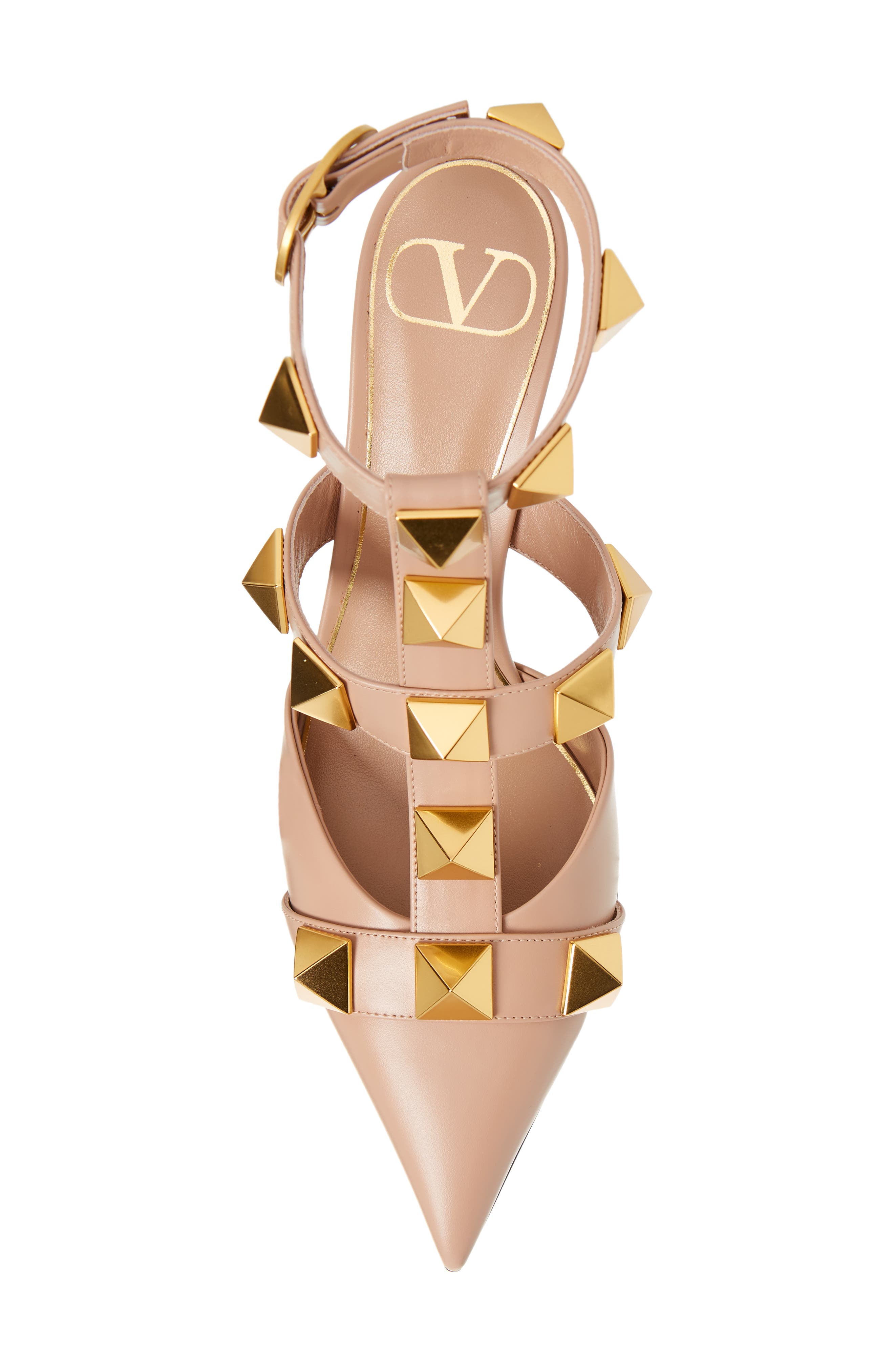 Valentino Garavani Roman Stud T-Strap Pump, Alternate, color, 