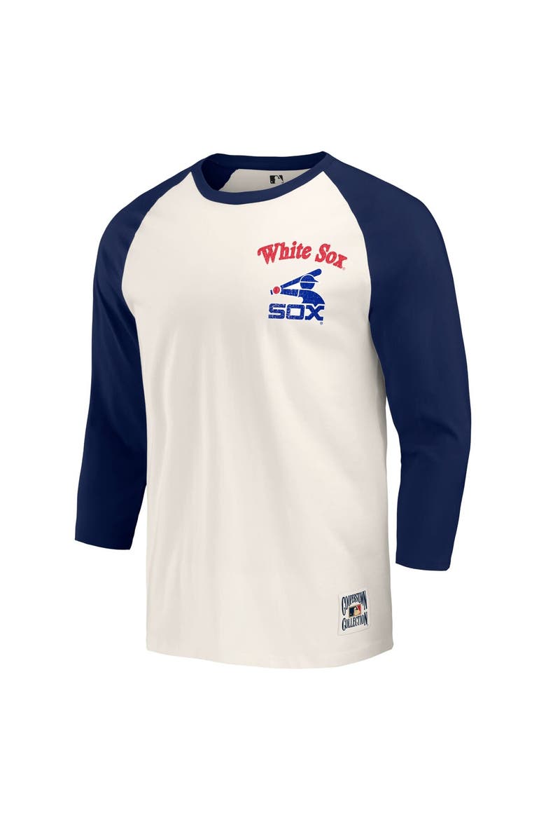 Men's Darius Rucker Collection by Fanatics Navy/White Chicago White Sox Cooperstown Collection Raglan 3/4-Sleeve T-Shirt, Alternate, color, Navy