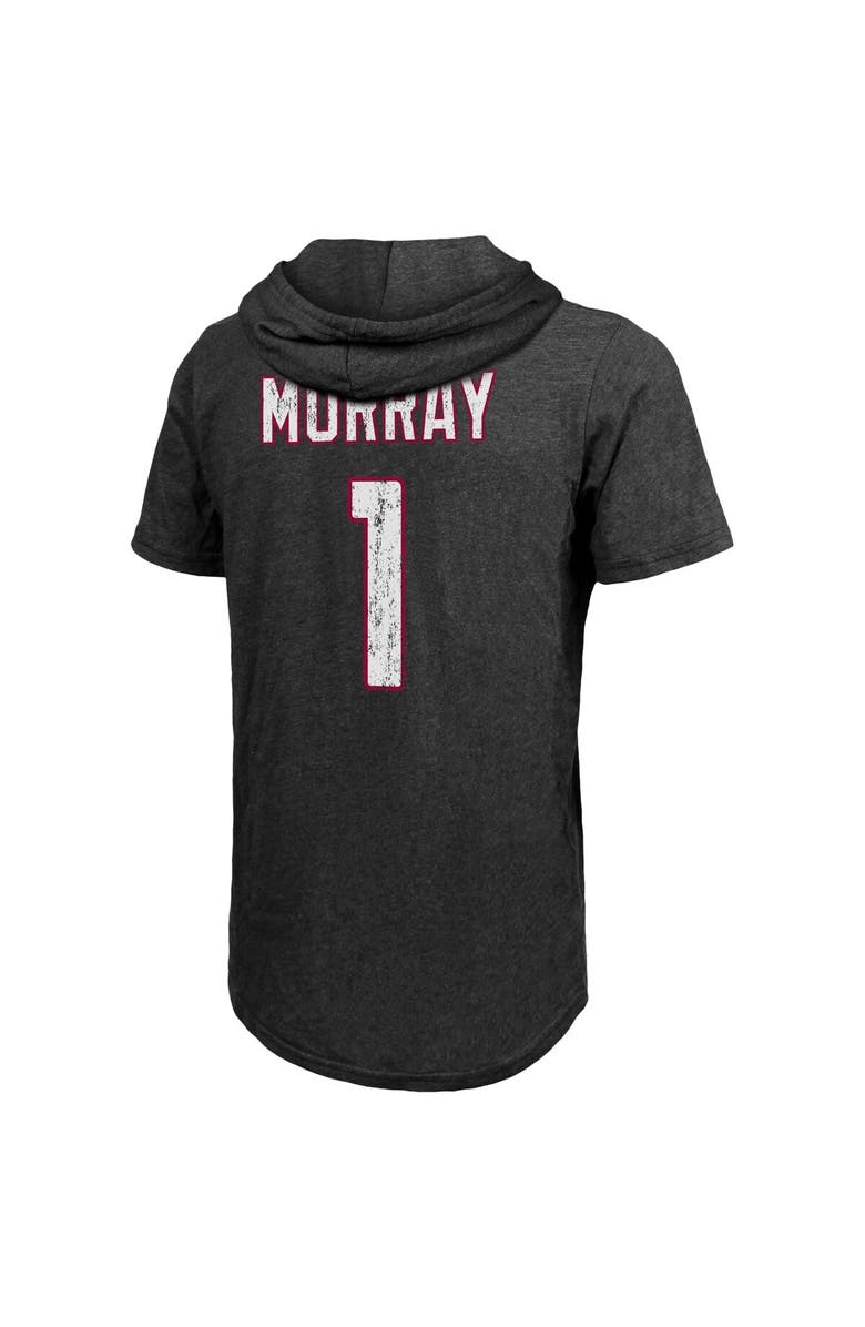 Majestic Threads Men's Fanatics Branded Kyler Murray Black Arizona Cardinals Player Name & Number Tri-Blend Hoodie T-Shirt, Alternate, color,