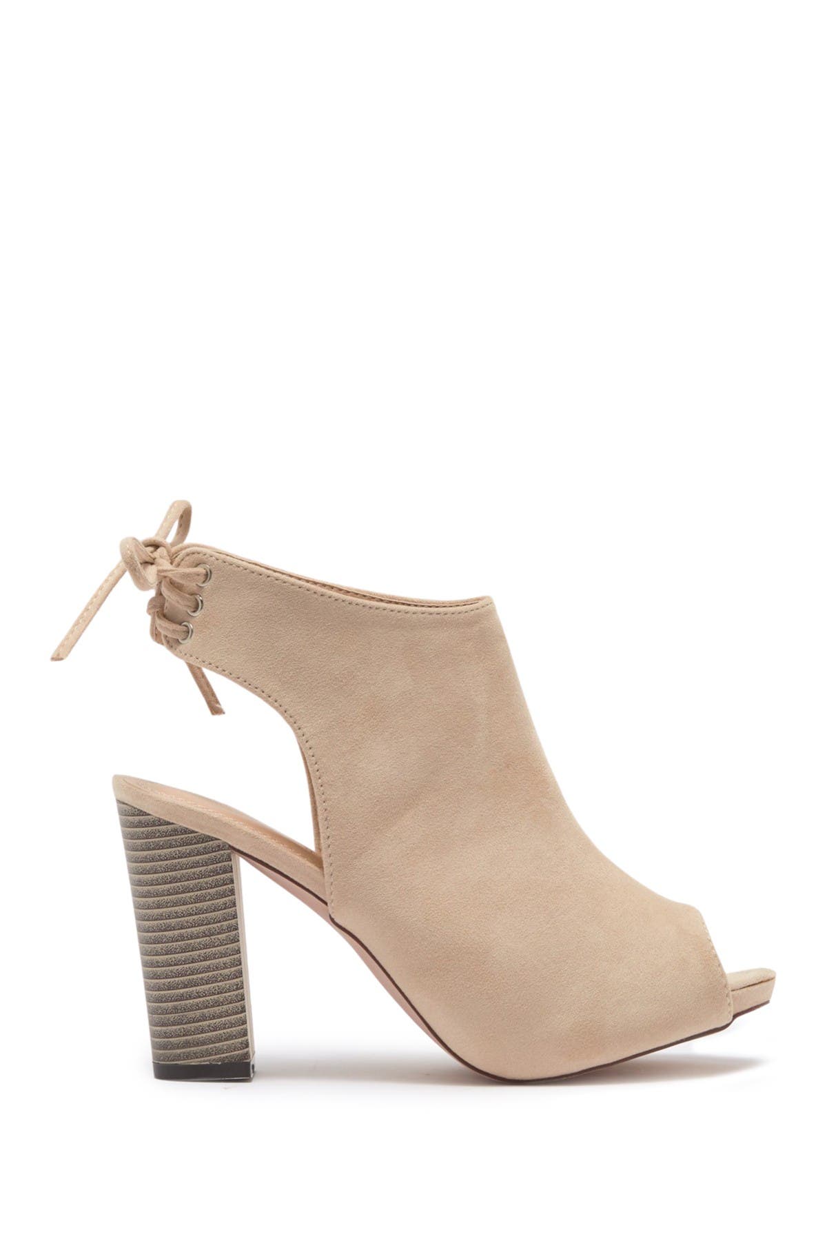 CHASE AND CHLOE Marcy Cutout Bootie, Alternate, color, Nude