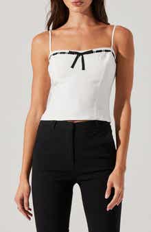 ASTR the Label Ribbon Detail Paiton Top