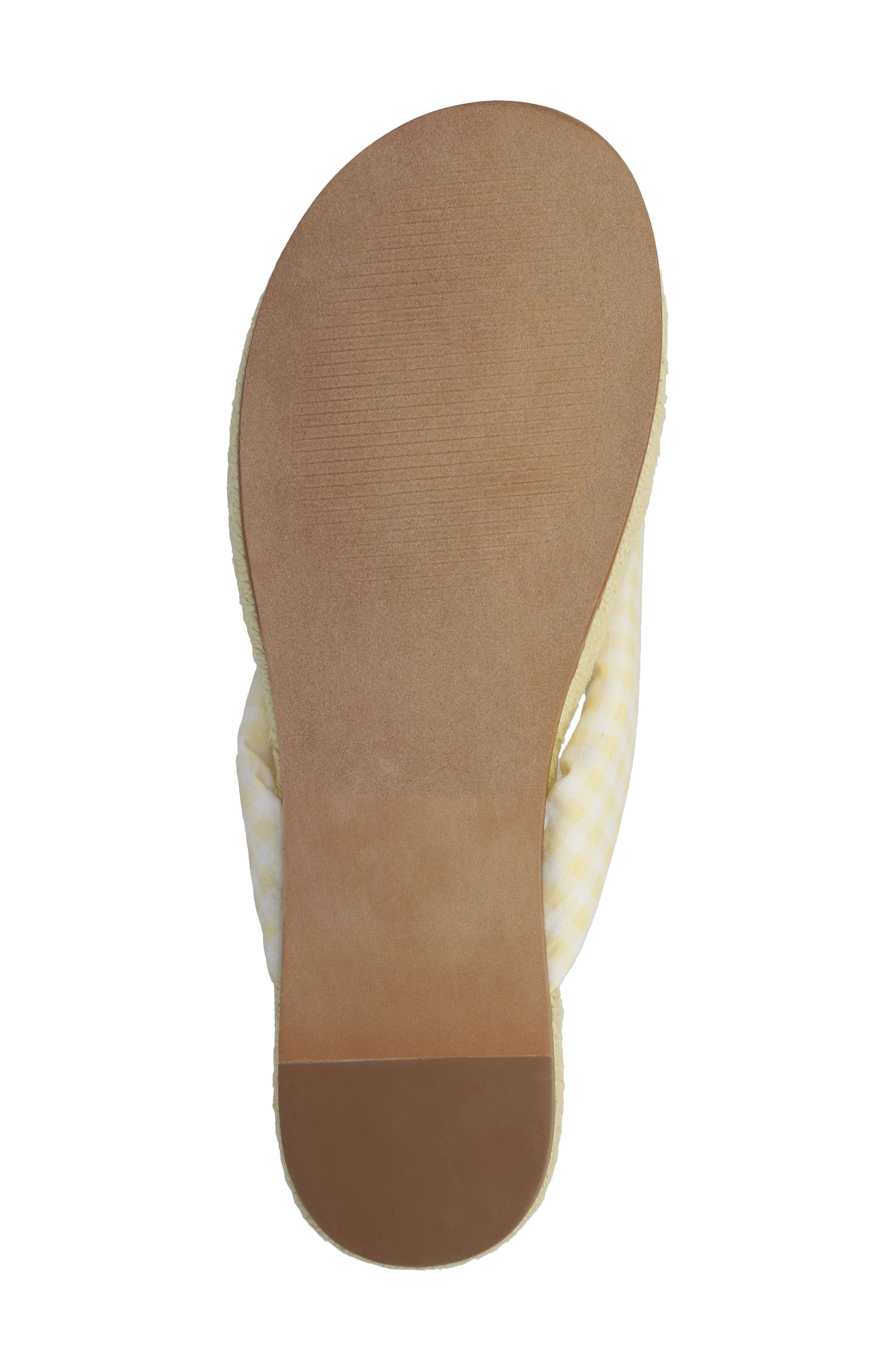 Aleena Espadrille Flip Flop, Alternate, color, YELLOW/ WHITE