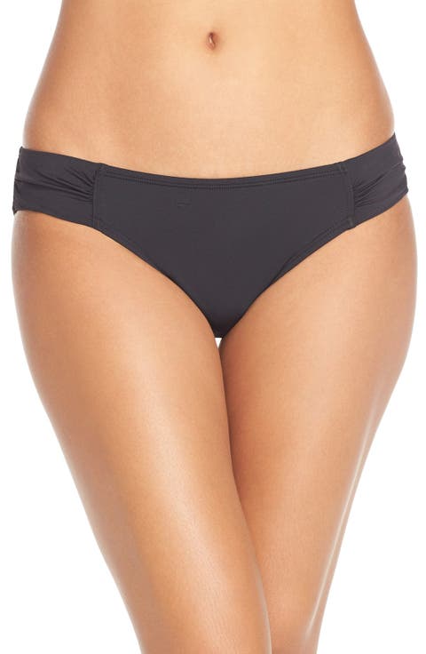 Side Shirred Hipster Bikini Bottoms