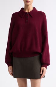 Lisa Yang Etta Cashmere Polo Sweater