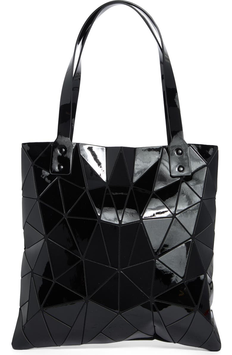 PATRIZIA LUCA Slanted Triangle Tote, Alternate, color, Shiny Black