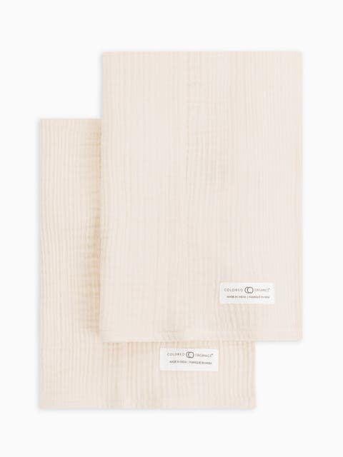Organic 2-Pack Muslin Burp Cloths (Baby)