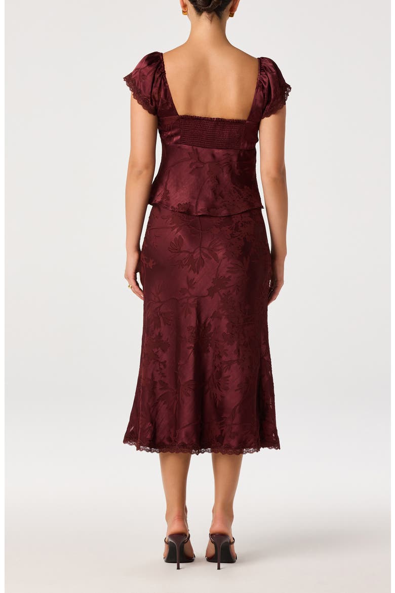 Windey Satin Midi Skirt, Alternate, color, MULBERRY