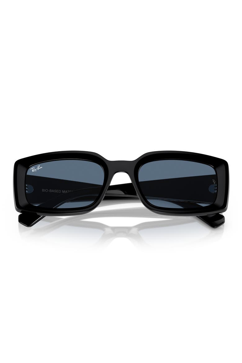 Kiliane 54mm Pillow Sunglasses, Alternate, color, BLACK BLUE