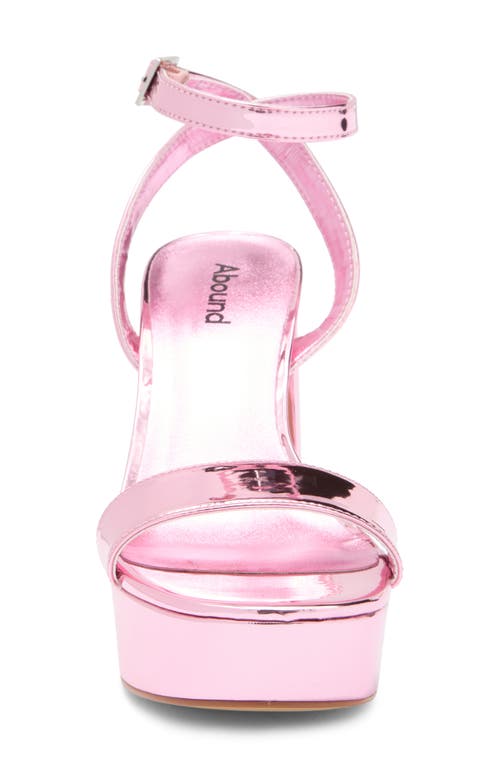 Abound Monica Block Heel Platform Sandal In Pink Metallic