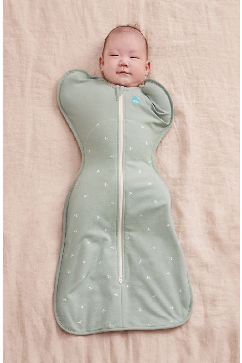 Swaddle Up™ 1.5 TOG Stretch Cotton Fleece Swaddle, Alternate, color, OLIVE