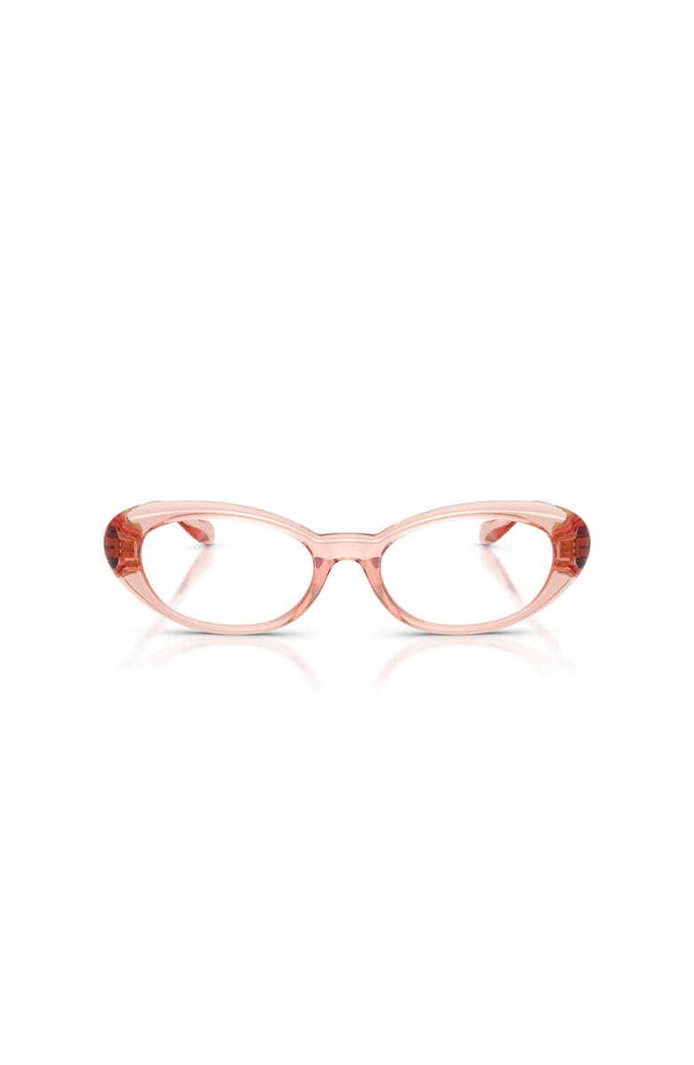 Versace 50mm Oval optical glasses, Alternate, color, Pink