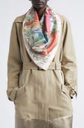 FERRAGAMO Jungle Party Silk Foulard Square Scarf