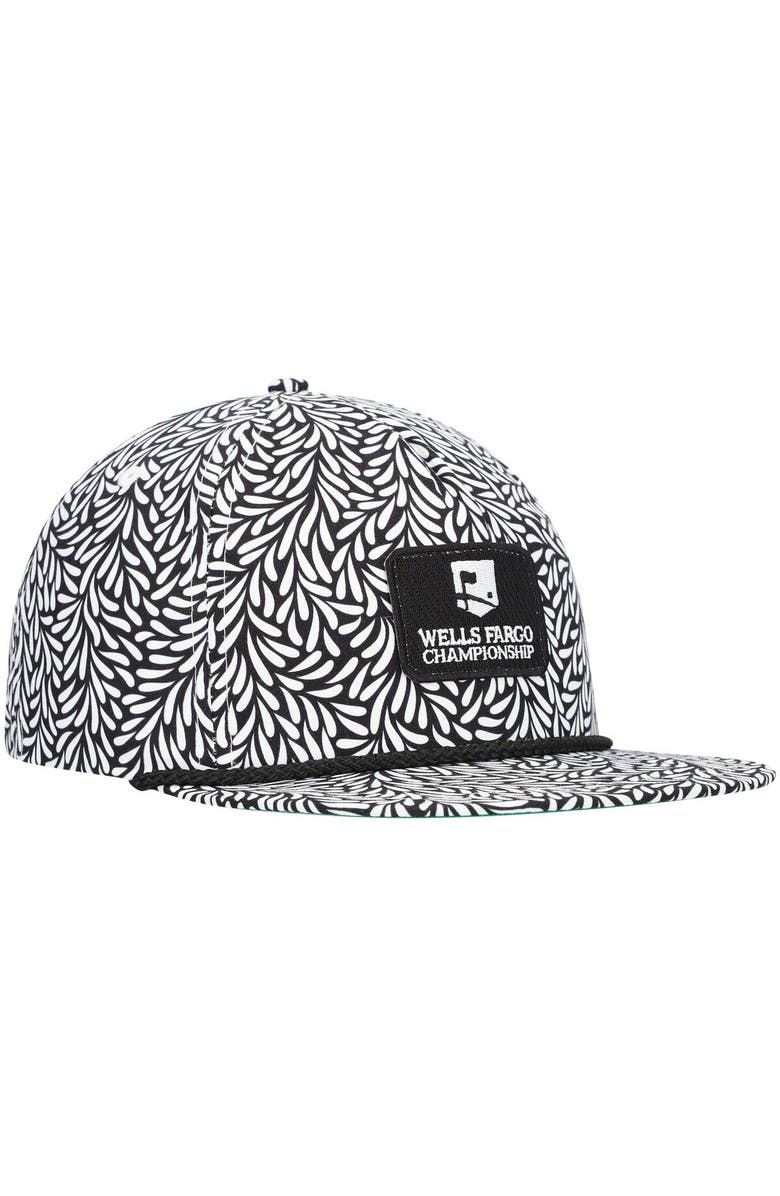 IMPERIAL Men's Imperial Black Wells Fargo Championship Aloha Rope Adjustable Hat, Alternate, color,