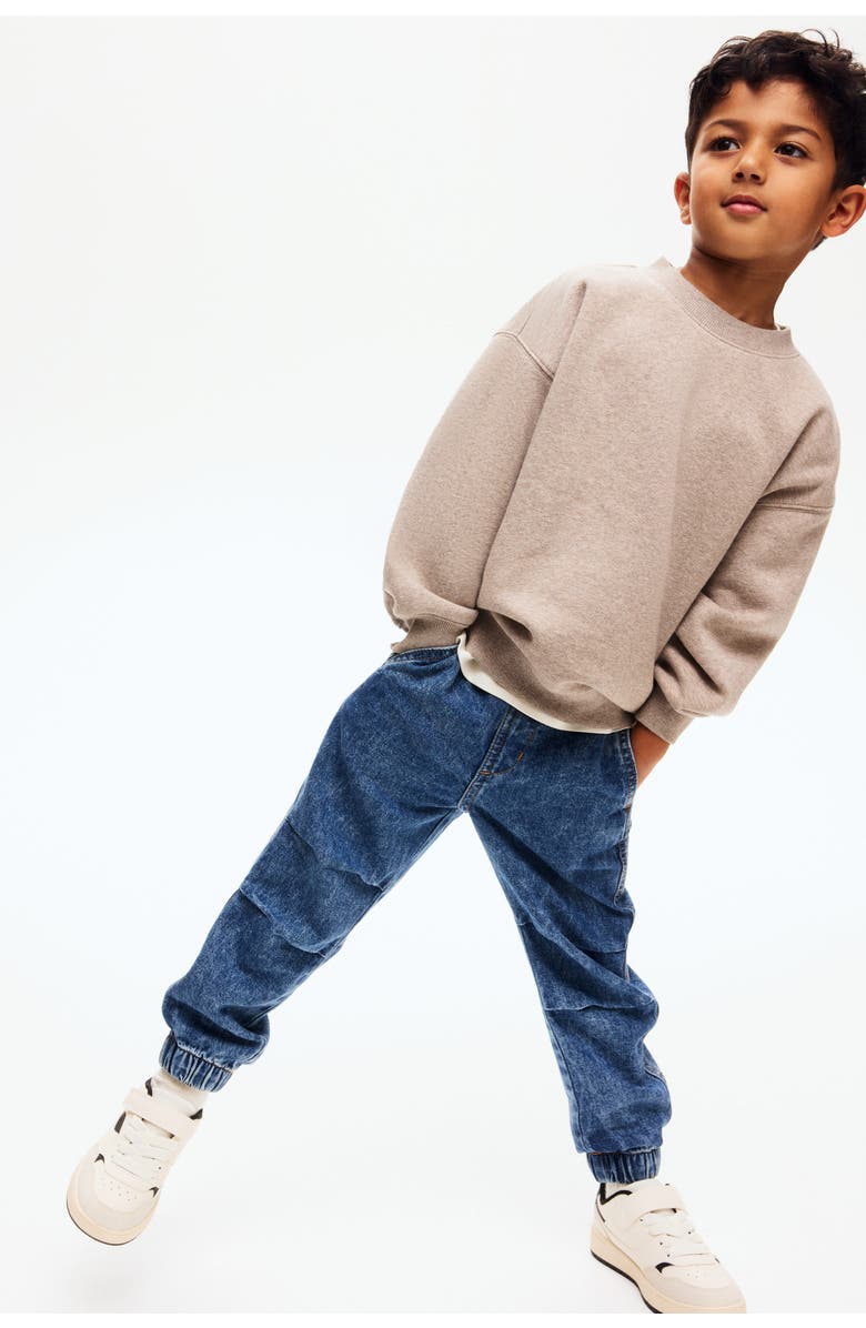 H&M Denim Joggers, Alternate, color, 