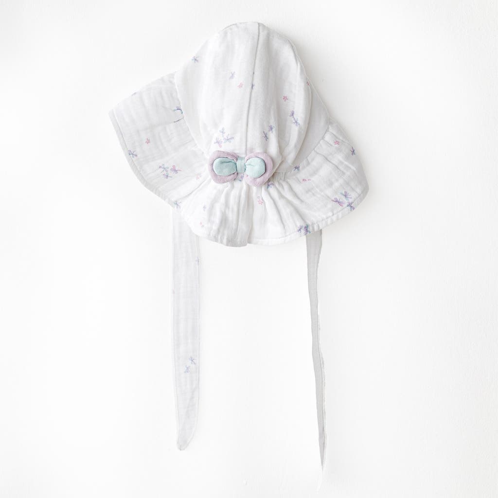 Andy Wawa Butterfly Muslin Bow Hat In White