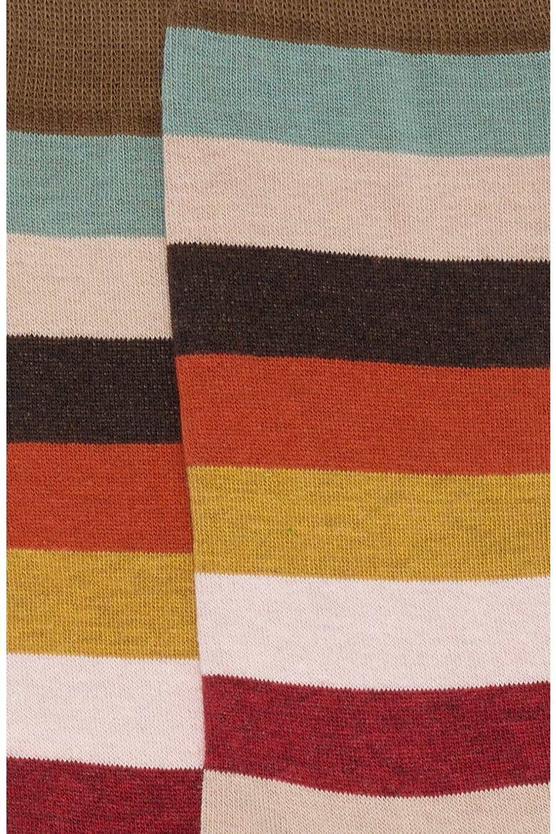 Craft Stripe Cotton Blend Dress Socks, Alternate, color, 92_MULTI COLOURED