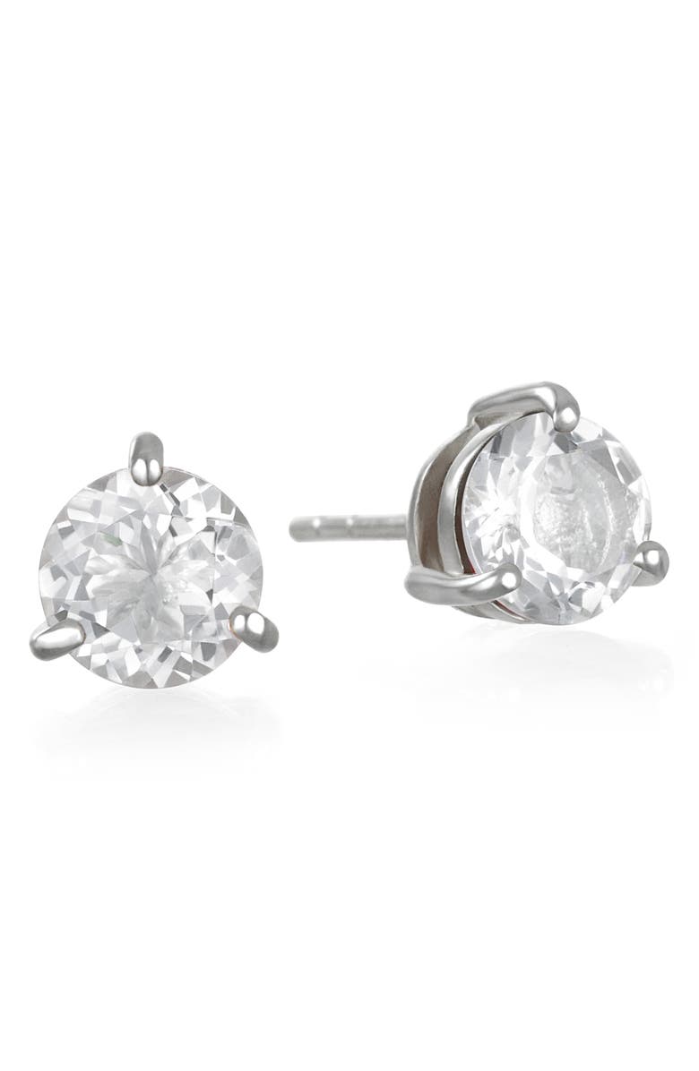 Amelia Rose Birthstone Stud Earrings, Main, color,