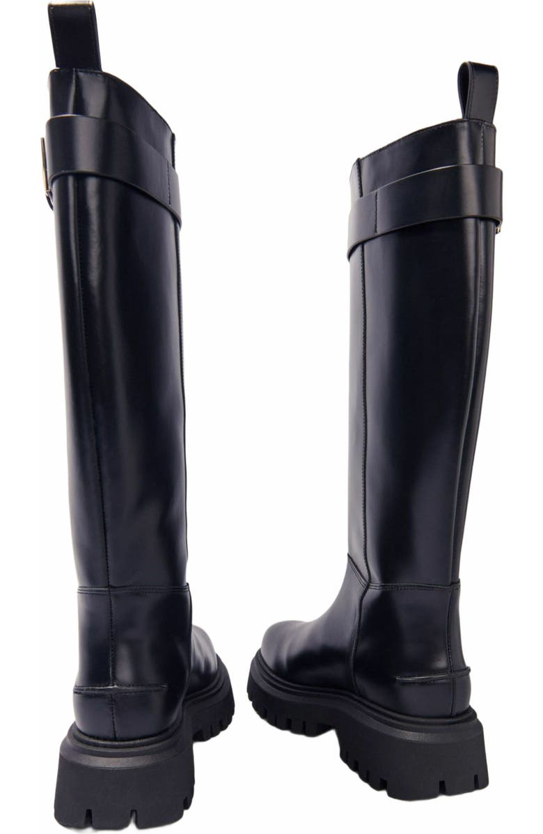 maje Buckled leather boots, Alternate, color,