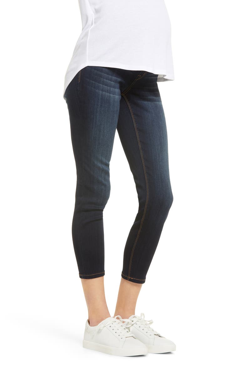 Silky Denim Maternity Ankle Skinny Jeans, Alternate, color, GIOVANNA