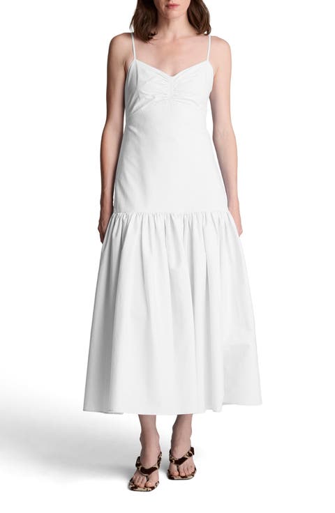 Sleeveless Bubble Flounce Maxi Dress