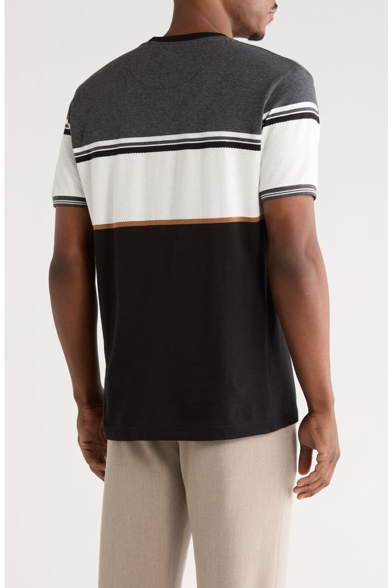Striped T-Shirt, Alternate, color, GRAY HEATHER