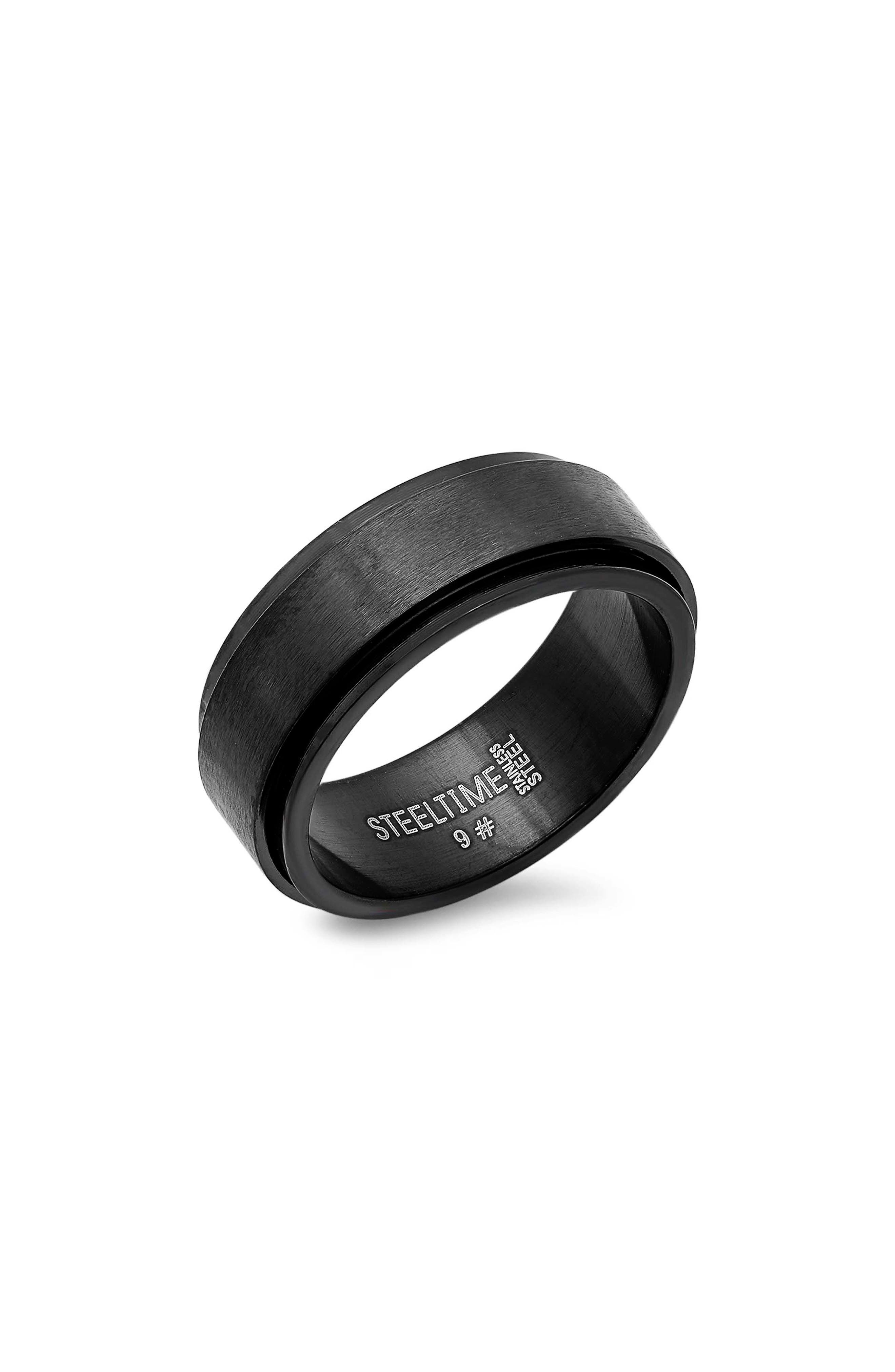 Men's Ion Plated Stainless Steel Band Ring