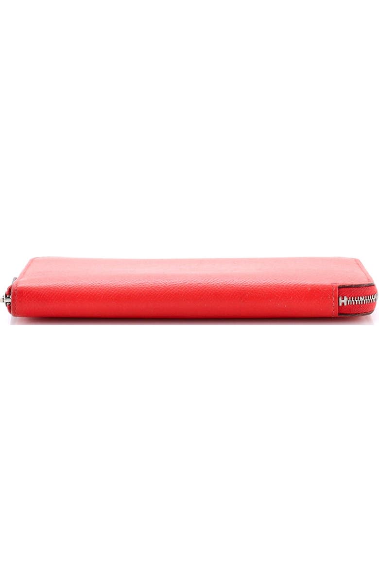 Pre-Owned Hermes Azap Zip Around Wallet Silk'in Epsom Long, Alternate, color, Rouge Pivoine