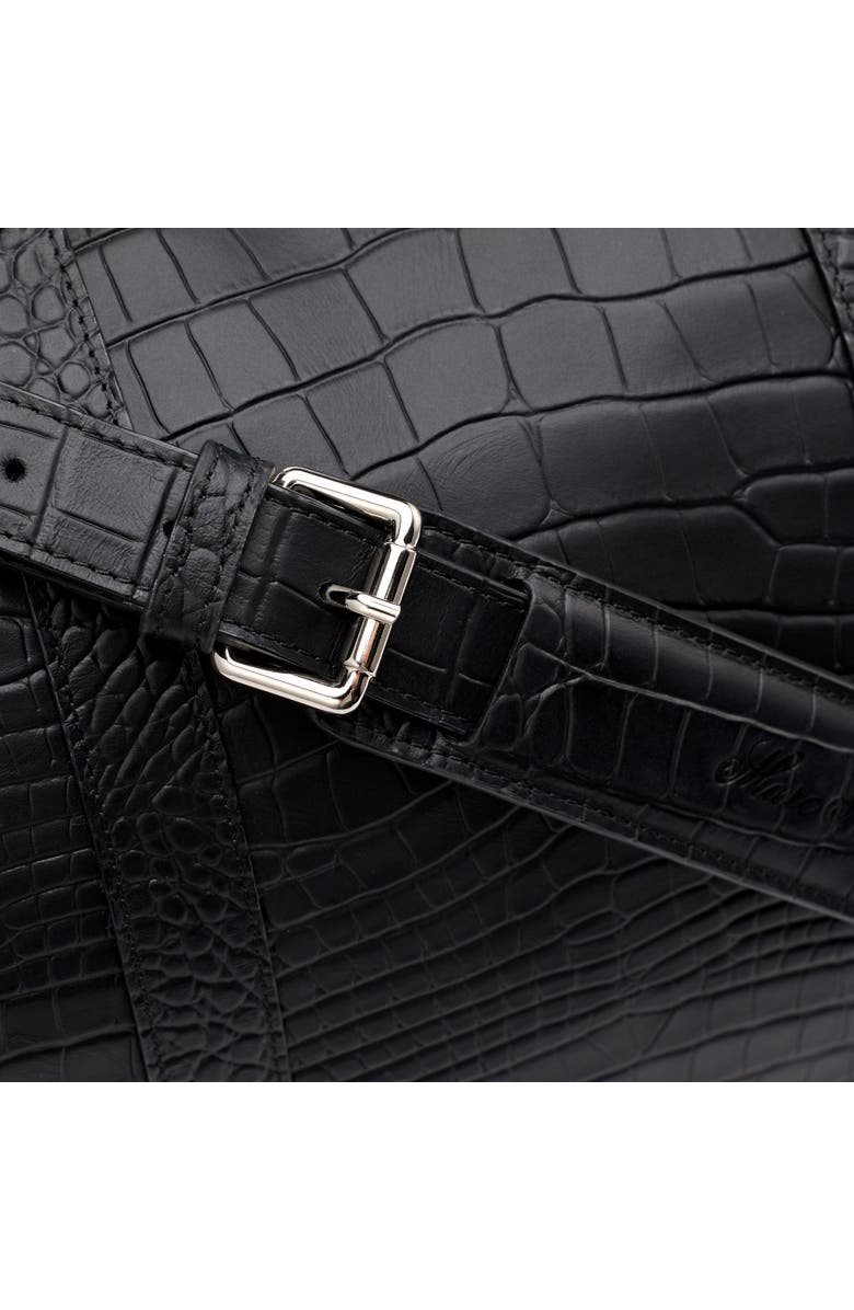 MARC NOLAN Large Weekender Duffle Bag, Alternate, color, Black Croc