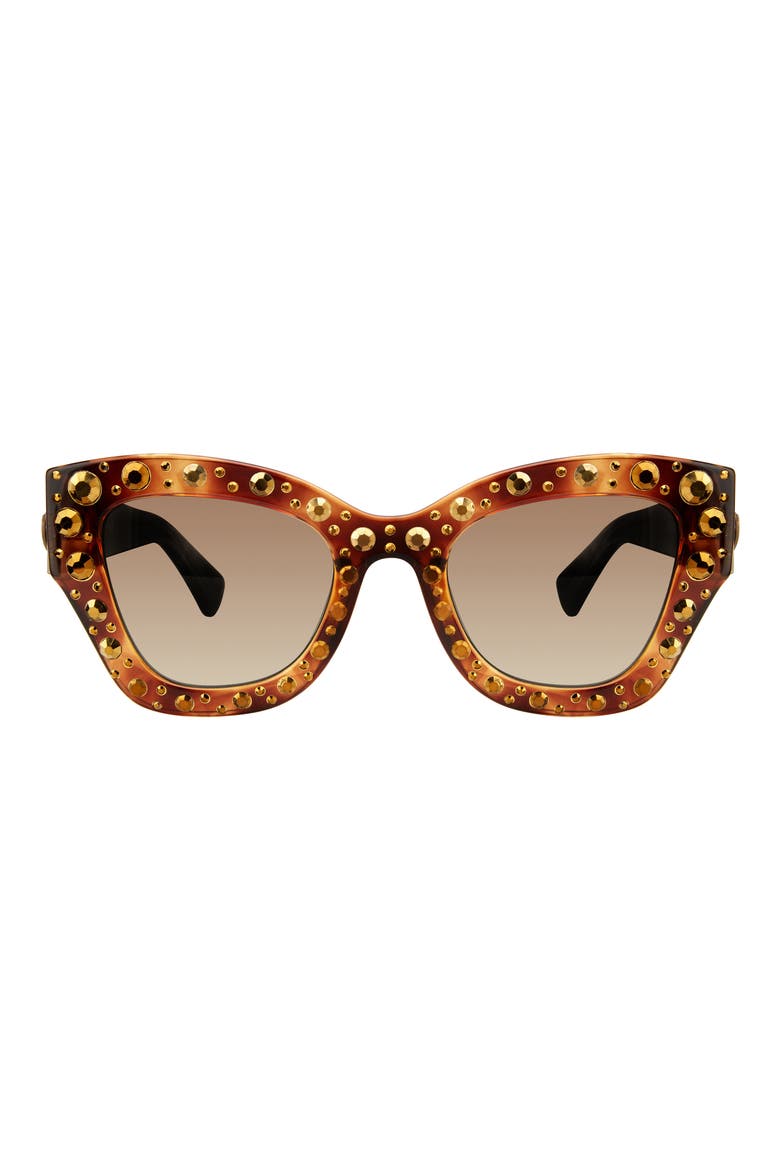 51mm Cat Eye Sunglasses, Main, color, HAVANA/ BROWN GRADIENT